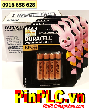 COMBO 01HỘP Pin AAA 1.5v Duracell MN2400-LR03 Alkaline (Loại vỉ 4viên) _Giá chỉ 468.000/Hộp 48viên